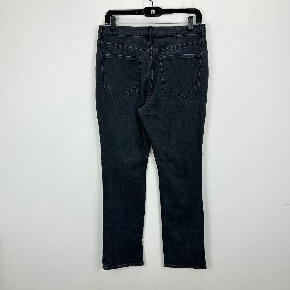 J.Crew Studded High Rise Straight Jean 1996 Semi Stretch Washed Black US 29 MWT